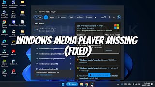 SOLVED Windows Media Player Missing or Unavailable [upl. by Deer]