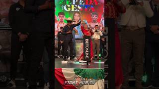 Sly dog Bernard Hopkins putting the moves on Mariachi singer at weigh in [upl. by Alcinia]