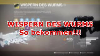 So die neue Schwarze Spindel quotWISPERN DES WURMSquot bekommen NEUE EXO SNIPER [upl. by Rednasxela]