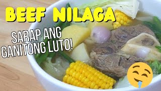 THE BEST NILAGANG BAKA RECIPE  BEEF SOUP  YUMMY BEEF NILAGA BULALO STYLE [upl. by Yrak508]