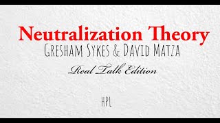 Neutralization TheoryCriminal Sociology [upl. by Atrebor907]