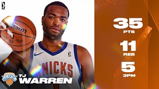 TJ Warren Had 35 PTS amp 11 REB in Westchester Knicks Debut [upl. by Notxap]