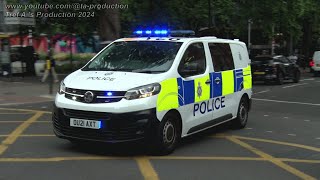 【英國運輸警察】British Transport Police PTV B428 responding in Euston [upl. by Akienom]