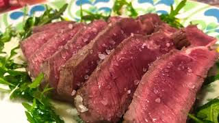 TAGLIATA DI MANZO CON RUCOLA E SCAGLIE DI GRANA [upl. by Orv]