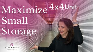 Vertical Storage in a Small Storage Unit  Organizing Tips and Tricks  Cary Prince Organizing [upl. by Leavy]