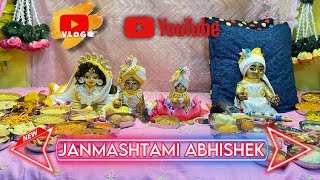 Janmashtami Abhishek priyankapanditofficial6820 laddugopal radhavallabh radheradhe janmashtami [upl. by Stronski140]