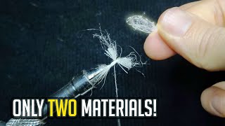 Incredibly EASY Mayfly Pattern  Beginner Fly Tying [upl. by Brogle267]