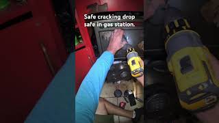 Safe cracking drop safety deposit in gas station safecracking drill safelockout safteydeposit [upl. by Ahselyt170]