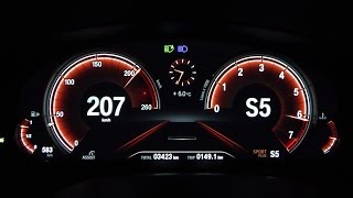 2017 BMW 540i Limousine G30 340 HP 0100 kmh 0100 mph amp 0200 kmh Acceleration [upl. by Adnim]