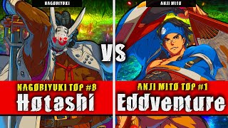 GGST  Hotashi Nagoriyuki VS Eddventuri Anji Mito  Guilty Gear Strive High level gameplay [upl. by Allicirp441]