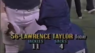 Lawrence Taylor 4Sack Game Vs Eagles Film 1986 Full Game [upl. by Lyckman]