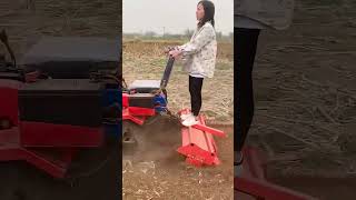 Micro tillage machine ditching backfilling rotary tillage sowing bulldozing digging etc [upl. by Arabel]