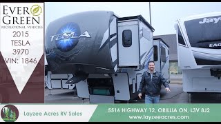 2015 Evergreen Tesla 3970 Vin 1846  Layzee Acres RV Sales [upl. by Dnivra626]