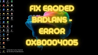 Minecraft How To Fix Error Eroded Badlands  Error Code 0X80004005 Tutorial [upl. by Swanson989]