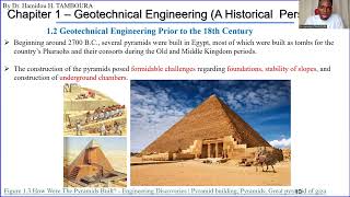 Chapter 1 – Geotechnical Engineering A Historical Perspective Course of Soil Mechanics [upl. by Viviyan]