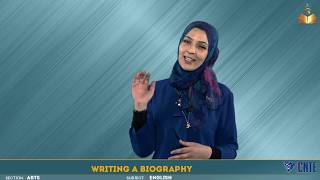 Section Lettres  English  Writing a Biography [upl. by Ettennig487]