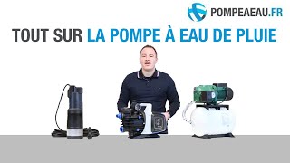 Pompe à eau de pluie  Conseils pour faire le bon choix [upl. by Haskins]