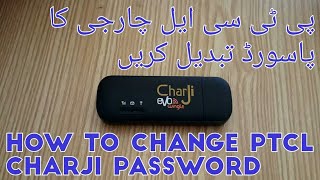 HOW TO CHANGE PTCL EVO CHARJI WIFI PASSWORD IN URDU HINDI [upl. by Ardene]