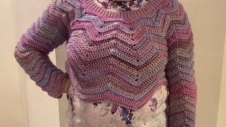 Crochet cropped sweater [upl. by Brainard]