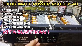 LOAD RMS POWER ASHLEY AUDIO48 [upl. by Korrie98]