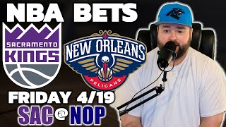 Kings vs Pelicans PlayIn  NBA Bets with Kyle Kirms Friday April 19th [upl. by Doraj279]