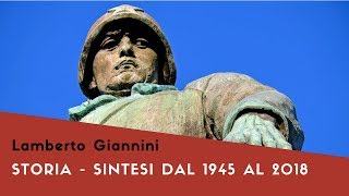 Storia Sintesi della storia di Italia dal 1945 al 2018 [upl. by Finlay275]