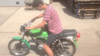 Honda CB50 Green  1979  1500km  all original  fourstrokebarncom [upl. by Arahs]