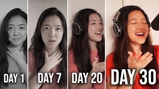 I Learned How to Sing for 30 Days [upl. by Anelat]