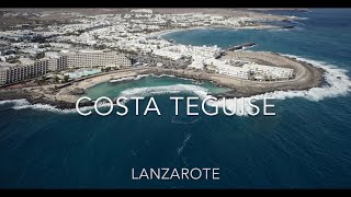 Lanzarote  Costa Teguise 4K View [upl. by Nairbo]