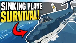 SINKING PLANE SURVIVAL  Stormworks Build and Rescue  Plane Crash [upl. by Itnuahsa]