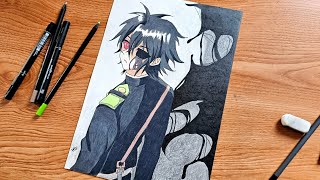 Drawing Yuichiro Hyakuya  Owari No Seraph [upl. by Tengler]