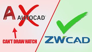 Why ZWCAD is Better Than AutoCAD Goodbye Hatching Issues [upl. by Irene621]