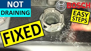 Bosch Dishwasher not Draining Water  Fixed [upl. by Htezil]