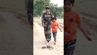 Teri mitti Army soldier woman shorts trending army [upl. by Euton363]