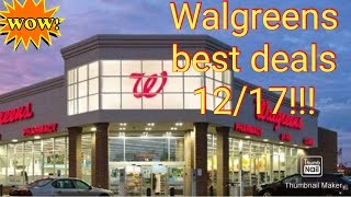 Walgreens best deals 🔥🔥week of 1217 Great deals [upl. by Cirdnek820]