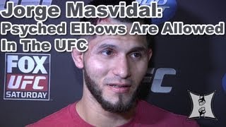 UFC on FOXs Jorge Masvidal Is Psyched Elbows Are Allowed [upl. by Harraf]