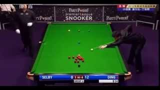 Mark Selby Vs 丁俊暉Ding 2012 Premier League snooker  final Event 6 [upl. by Esidnac]