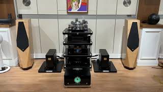 Avalon PM2 speakers  Kharma monos  Transrotor turntable playing Rolling Stones  Love is Strong [upl. by Oinotla]