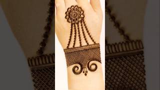 Easy simple back hand mehndi designmehandi dijainmandhi digenemahadi ke designlatest mehndi 2024 [upl. by Marlie58]