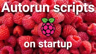 Auto run any script on startup for Raspberry Pi 4 [upl. by Naro922]