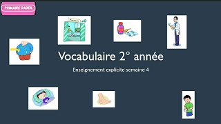 vocabulaire 2 année semaine 4 enseignement explicite [upl. by Ardnuhs]