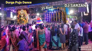 DJ SarZan Ka Setup 50 Bass Ke Sath Durga Puja competition DJ Sarzan vs DJ music power [upl. by Romanas]