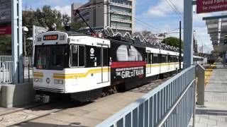 LA Metro Rail 1995 Nippon Sharyo P2020 Expo Line at Expo ParkUSC Station [upl. by Lamb616]