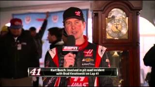 Kurt Busch sets reporter straight [upl. by Acinok]