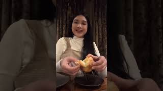 Atikah Suhaime  Mukbang dry aged steak 🥩 [upl. by Nauwaj]