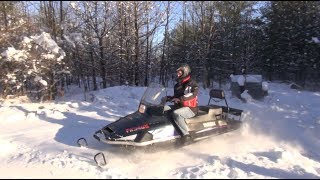 Yamaha Viking VK540 test ride PowerModz recovery sled [upl. by Llezom]