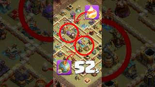 FireBall  SpikyBall  52s 🤯 clashofclans handcam [upl. by Annoyek]