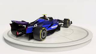 Williams Racing FW46 F1 Team 2024 Formula 1 Race Car PBR 3D model [upl. by Aviva]