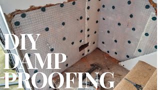 Budget DIY damp proofing  Injection Cream  Dry Rod amp Membrane  Landlord DIY Installation [upl. by Joly]