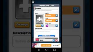 MAKING CR CARDS Clash Royale card maker [upl. by Gnay]